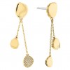 Calvin Klein earrings with steel drop pendants and zircons 35000211