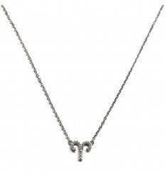 Colgante plata y circonita aries colección signos del zodiaco