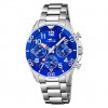 Lotus Junior chronograph watch silver and blue dial 18858/1