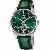 Jaguar J966/4 men's watch automatic green dial green leather strap