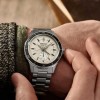 Seiko Presage automatic watch 4R35 beige dial SSA447J1 steel bracelet