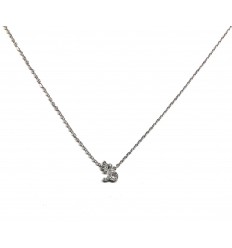 Pendant in sterling silver and zircons capricorn collection signs of the zodiac