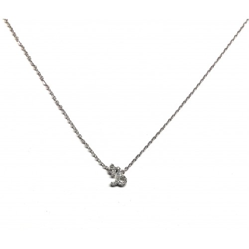 Pendant in sterling silver and zircons capricorn collection signs of the zodiac