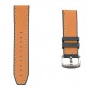Brown leather and rubber strap Tissot T-Touch Connect Solar models T121420A T603047777 23mm
