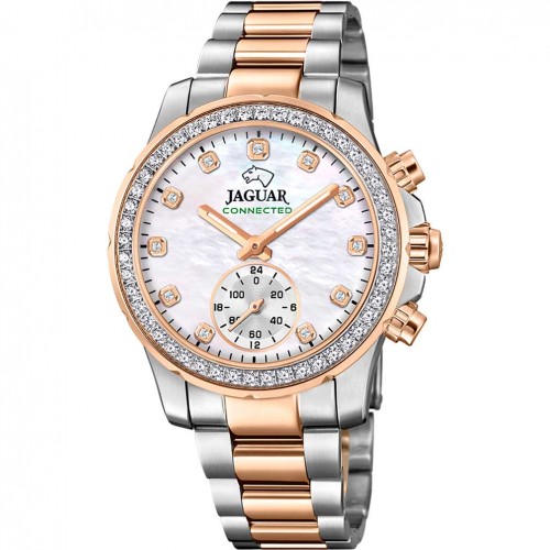 Reloj Jaguar Lady Connected esfera nacar brazalete acero bicolor J981/1