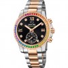 Reloj Jaguar Lady Connected negra acero bicolor bisel multicolor J981/5