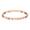 Lotus Style women's bracelet rose gold-colored steel LS1846-2/3 zircons
