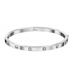Lotus Bliss woman bracelet stainless steel and white zirconia LS1846-2/1