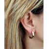 Calvin Klein hoop Twisted Ring earrings gold stainless steel 35000311