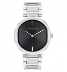 Reloj Calvin Klein Sensation esfera negra brazalete acero 25200249