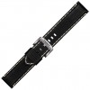 Correa Tissot en piel negra y pespunte blanco de 22mm T852044982