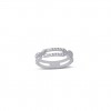 18 carat white gold ring with 38 brilliant cut diamonds