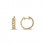 Pendientes aro oro amarillo 18 quilates con 36 diamantes talla brillante