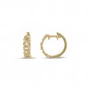 Pendientes en oro amarillo de 18 quilates con 44 diamantes talla brillante
