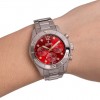 Festina watch burgundy dial with zircons steel bracelet F20603/2