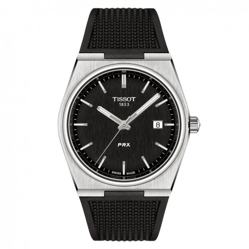 Reloj Tissot Classic PRX negro correa caucho negra 40mm T1374101705100