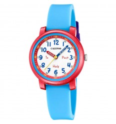 Calypso My First kids watch red case blue silicone strap K5827/4