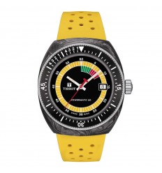 Reloj Tissot sideral S Powermatic correa caucho amarilla T1454079705700