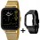 Reloj Lotus Smartime hombre 50049/1 negro correa malla milanesa dorada