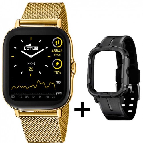 Rellotge Lotus Smartime home 50049/1 corretja malla milanesa daurada