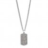 Collar hombre Lotus Style con placa LS2274-1/1 en acero inoxidable