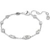 Pulsera Mesmera Swarovski tallas mixtas blanca baño rodio 5661530
