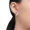 Swarovski Mesmera earring jackets mixed cuts blue rhodium plated 5665767