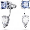 Swarovski Mesmera earring jackets mixed cuts blue rhodium plated 5665767