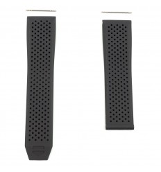 TAG Heuer Carrera strap FT6228 CBN2A1AA perforated black rubber 22mm