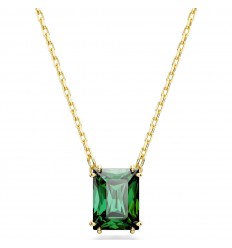 Colgante Swarovski Matrix tallas rectangular verde baño tono oro 5677141