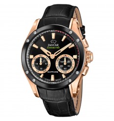 Reloj conectado Jaguar esfera negra y correa de piel negra J959/1