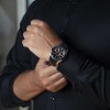 Jaguar hybrid connected watch black dial leather strap J959/1