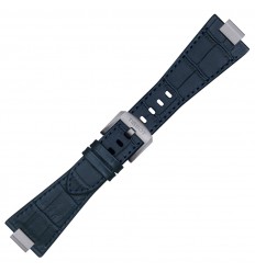 Correa de piel azul para reloj Tissot PRX T600047701 T137410A