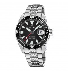 Festina diver The Originals F20669/3 men watch black dial steel bracelet