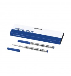 2 Ballpoint Pen Montblanc Refills (M) Royal Blue color 128214