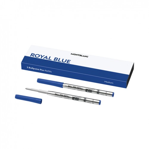 2 recanvis (M) per bolígraf Montblanc color Royal Blue 128214