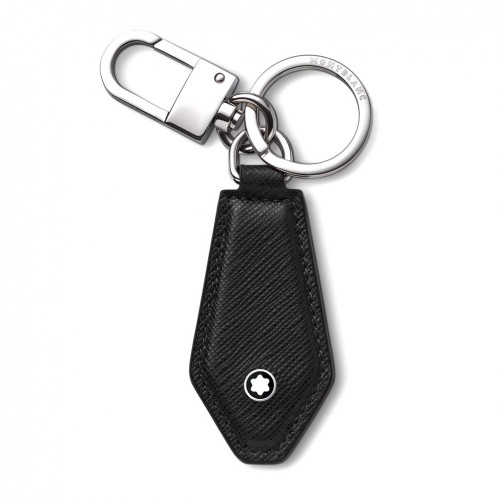 Llavero Montblanc Sartorial diamond shaped piel color negro 130748