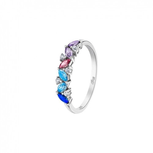 Anillo Lotus Silver Pure Essential plata y circonitas colores LP3540-3