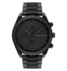 Reloj Calvin Klein Impact negro pulsera acero negra 25200359