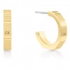Calvin Klein Essential Shapes gold color steel hoop earrings 35000403