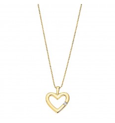 Lotus Silver Moments heart necklace LP3217-1/2 silver gold color