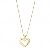 Lotus Silver Moments heart necklace LP3217-1/2 silver gold color