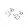 Lotus Silver Moments heart earrings LP3217-4/1 silver and zircon