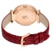 Swarovski Crystalline Wonder watch rose gold red leather strap 5656905