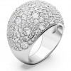 Anell de còctel Swarovski Luna 5677133 vidres blancs bany de rodi