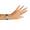 Rellotge Swarovski Crystalline wonder to or rosa pell verda 5656893