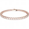Pulsera Swarovski Matrix Tennis talla redonda blanco oro rosa 5657661