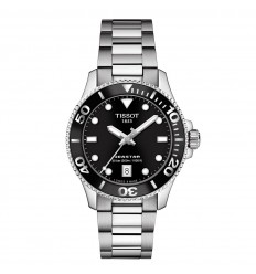 Tissot Seastar 1000 36mm esfera negra brazalete acero T1202101105100