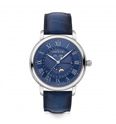 Montblanc Star Legacy full calendar watch 130967 blue dial 42mm