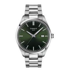 Tissot PR100 Classic watch green dial steel bracelet T1504101109100